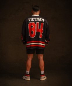 Áo thun tay dài Degrey Jersey long sleeve cổ tim in hình thời trang thể thao nam nữ