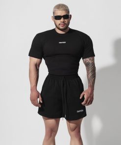 Áo Thun Degrey Tee Rib Thun Gân màu ĐEN