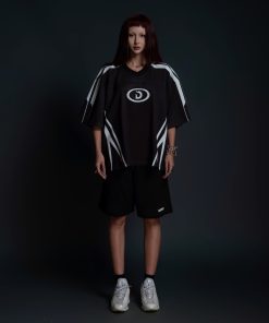 Áo thun thể thao màu BLACK FANG Degrey Jersey 84 cổ tim