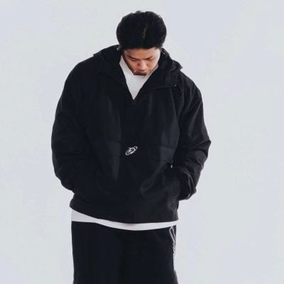 Jacket Degrey Decade Half Zip áo khoác dù có nón hình thêu