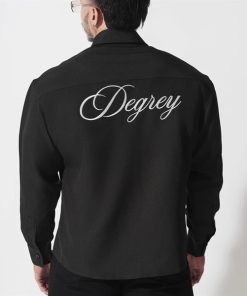 Áo thun tay dài màu đen Degrey Jersey long sleeve cổ tim thời trang thể thao Dark Fire Velocity