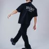 Áo sơ mi màu đen Degrey Shirt DECADE Logo