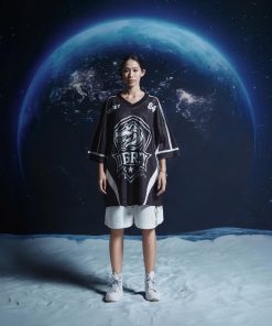 Áo thun thể thao màu ĐEN Degrey Jersey Rex 84 cổ tim